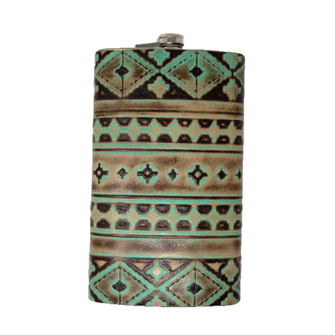 Handmade Leather Wrapped Mega Flask