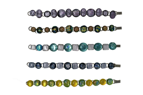 Kaki's Fused Dichroic Glass Bracelet