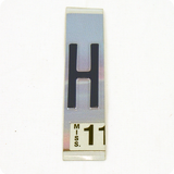 License Plate Individual Letters