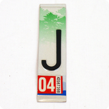 License Plate Individual Letters