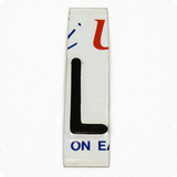 License Plate Individual Letters
