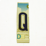 License Plate Individual Letters