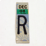 License Plate Individual Letters