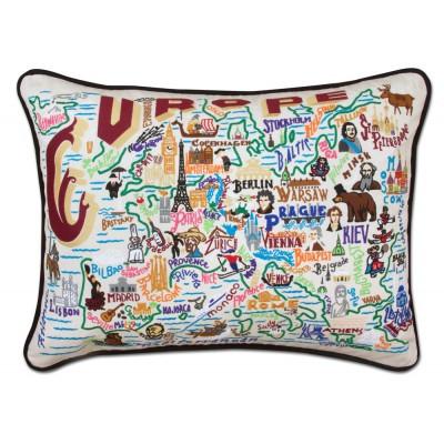 Europe Hand Embroidered CatStudio Pillow