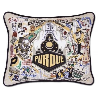 Purdue Hand Embroidered CatStudio Pillow