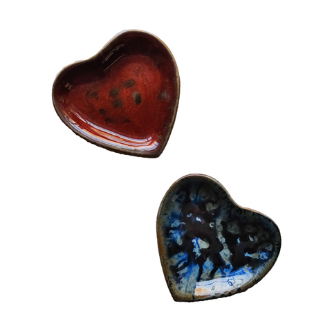 Ray Pottery Heart Dishes