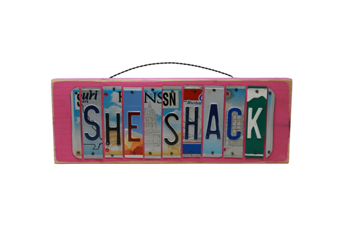 License Plate Sign - She Shack