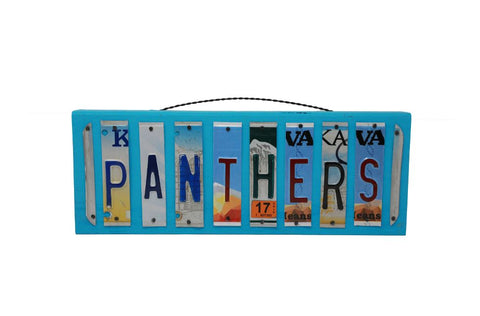 License Plate "Panthers" Plaque