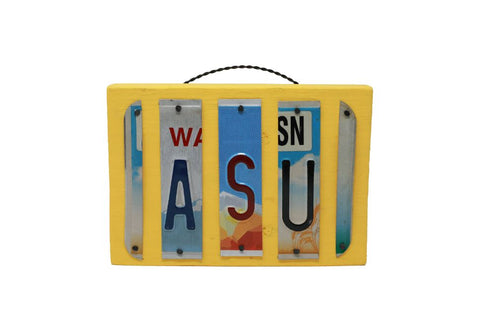 License Plate "ASU" Plaque