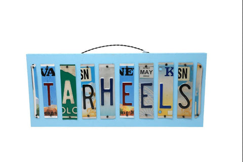 License Plate "Tar Heels" Plaque
