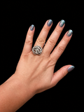 Aluminum Wire Flower Ring