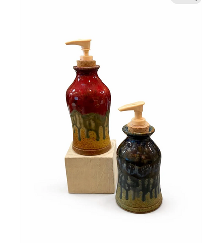 Ray Pottery Soap Dispenser- Skinny