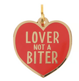 Lover Not A Biter-Dog Collar Charm