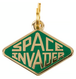 Space Invader -Dog Collar Charm