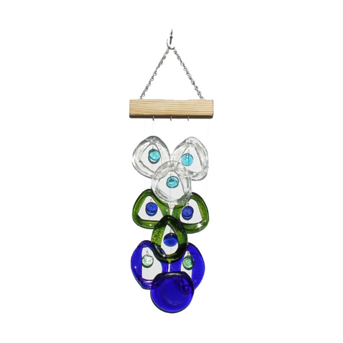 Bottle Benders Recycled Glass Chime - Coral Reef
