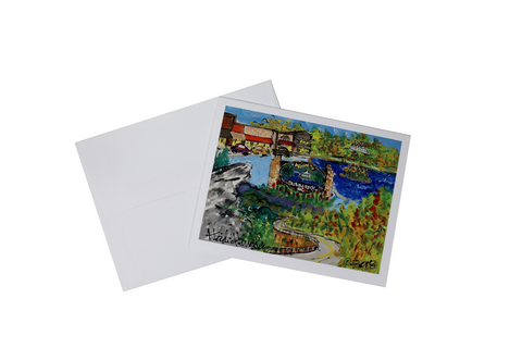 Heidi Hensley Blowing Rock Mural - Notecard Set of 10