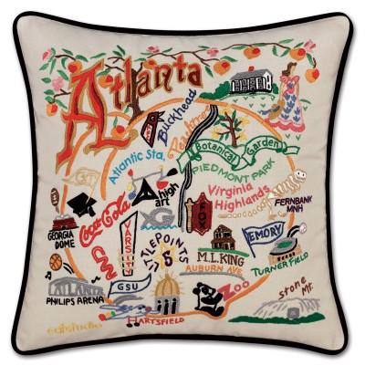 Atlanta Hand Embroidered CatStudio Pillow