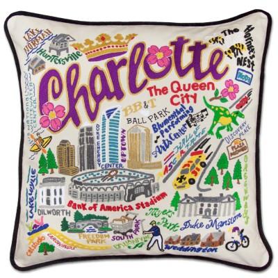 Charlotte Hand Embroidered CatStudio Pillow