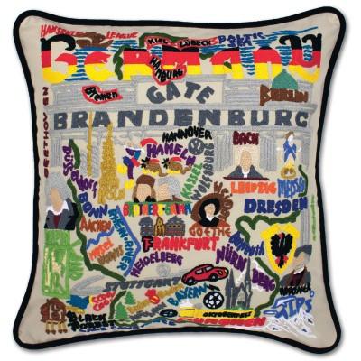 Germany Hand Embroidered CatStudio Pillow