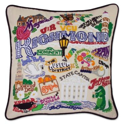 Richmond Hand Embroidered CatStudio Pillow