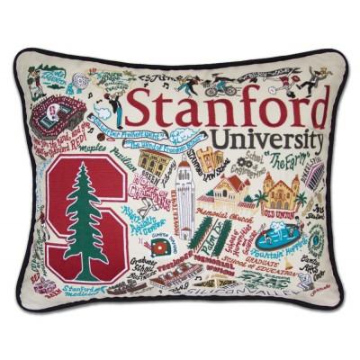 Stanford Hand Embroidered CatStudio Pillow