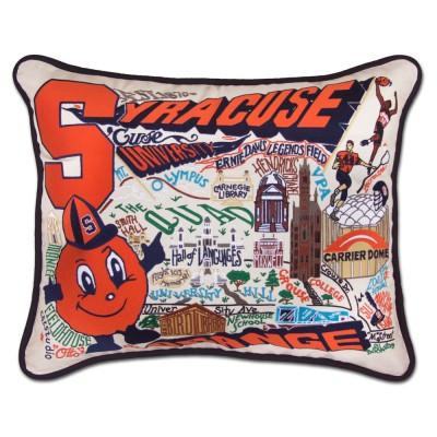 Syracuse Hand Embroidered CatStudio Pillow