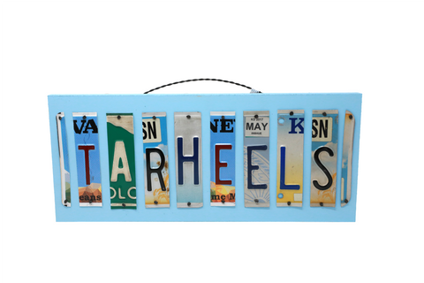 License Plate Sign - Tarheels