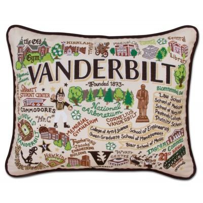 Vanderbilt Hand Embroidered CatStudio Pillow
