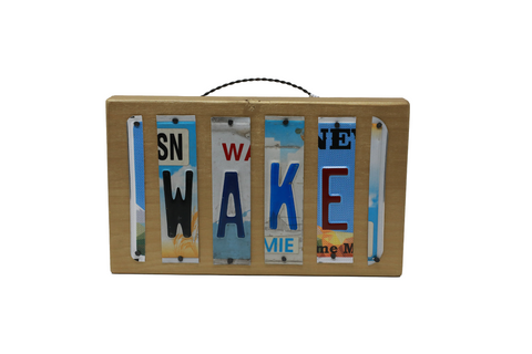 License Plate Sign - Wake