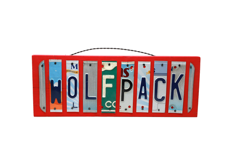 License Plate Sign - Wolfpack